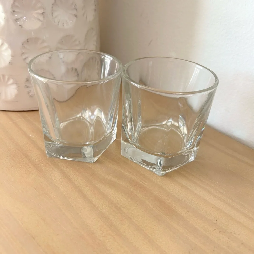 Vintage Old Fashioned Whiskey Glasses Libbey Inverness DuraTuff Set of 2